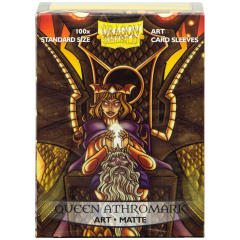 Протекторы Dragon Shield (100 шт., 63x88 мм): с рисунком Queen Athromark Portrait, матовые