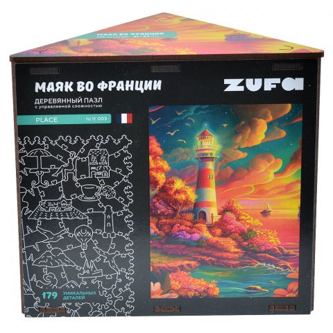 Деревянный фигурный пазл 