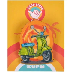 Деревянный значок Zufa "Веспа"