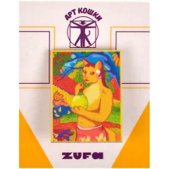 Деревянный значок Zufa "Котитянка"
