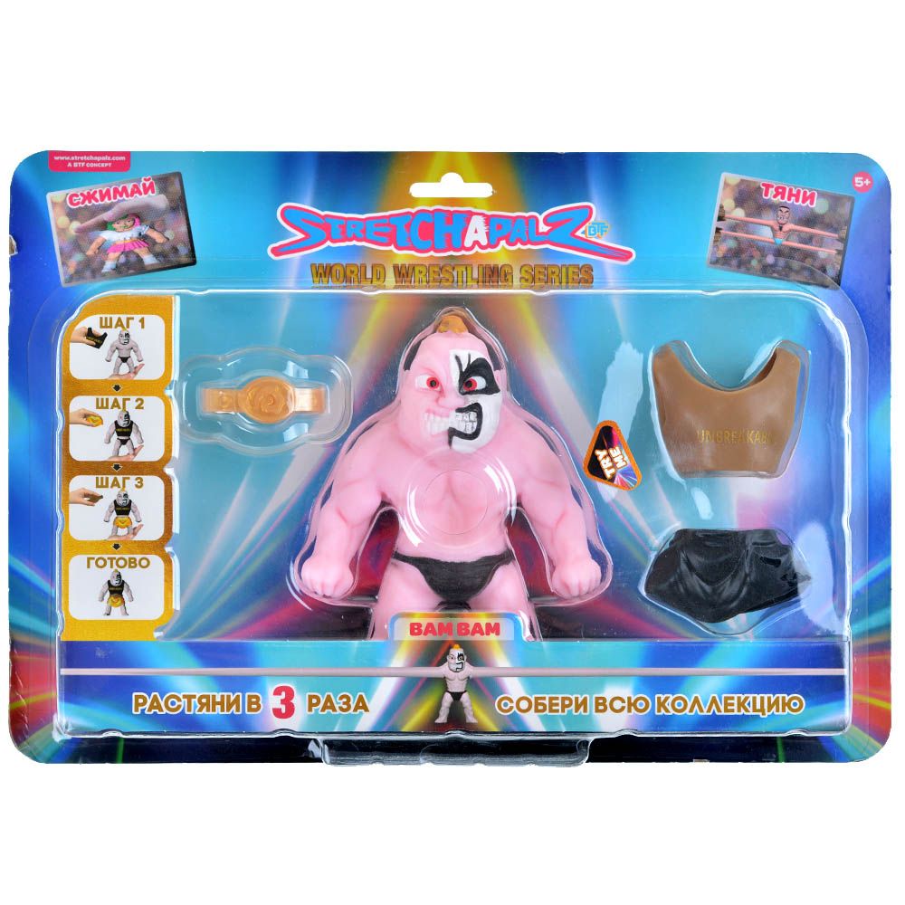 

Игрушка-тянучка Stretchapalz World Wrestling Series: Bam Bam