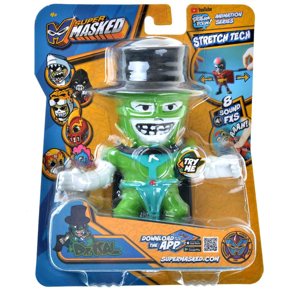 Best Toy Forever Игрушка-тянучка Stretchapalz Supermasked: Dr. Kal (со звуком) SM001DK Игрушка-тянучка Stretchapalz Supermasked: Dr. Kal (со звуком) - фото 1