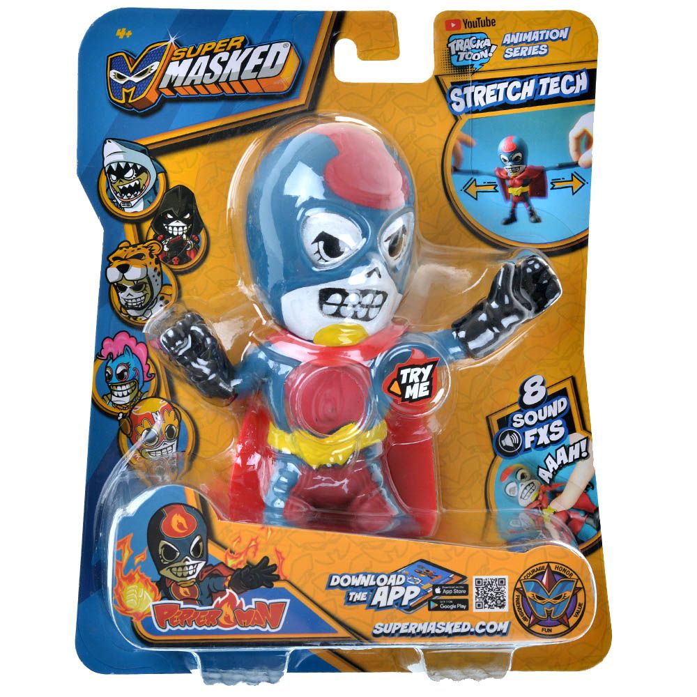 Best Toy Forever Игрушка-тянучка Stretchapalz Supermasked: Pepperman (со звуком) SM001PP Игрушка-тянучка Stretchapalz Supermasked: Pepperman (со звуком) - фото 1