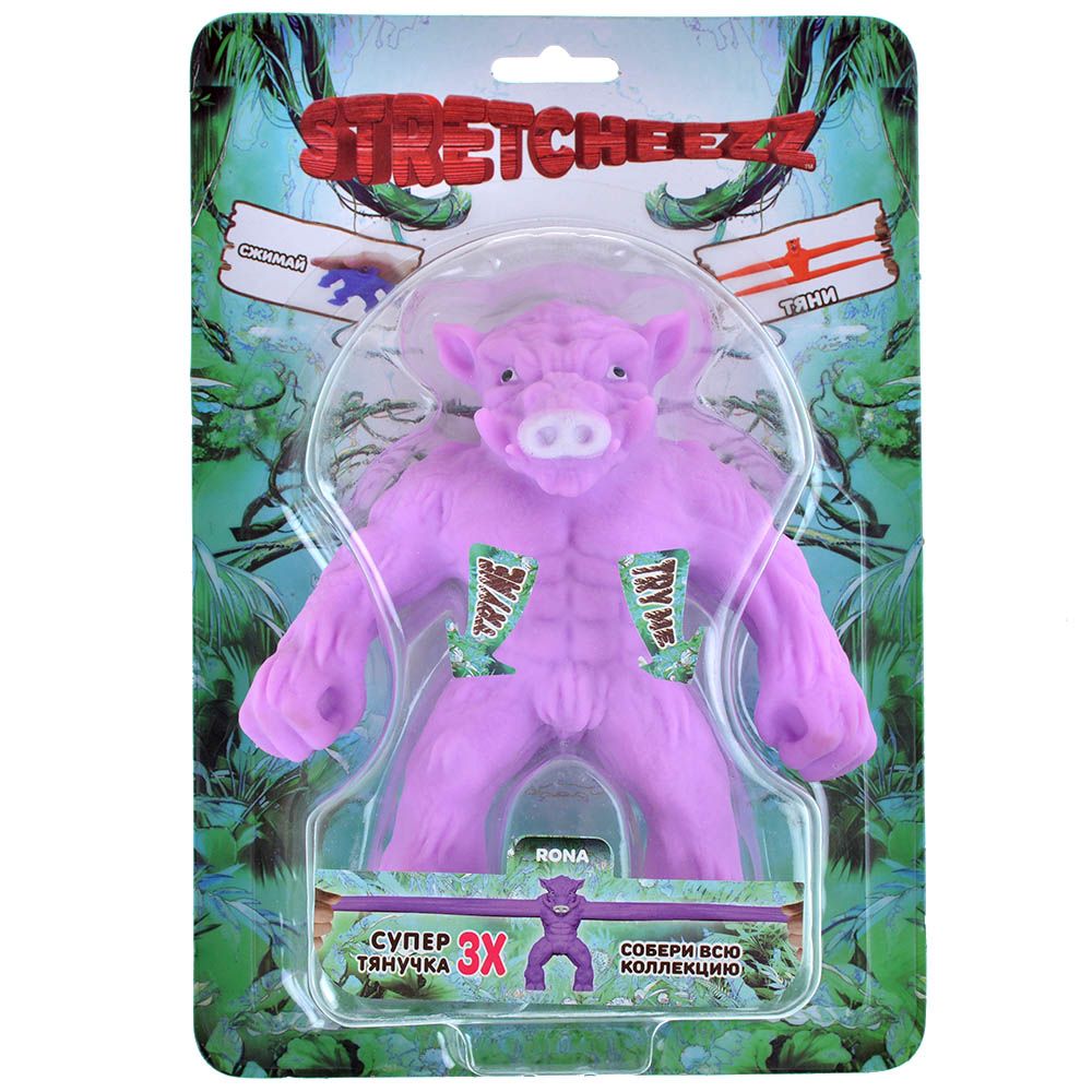 Best Toy Forever Игрушка-тянучка Stretcheezz: розовый кабан Rona 349687-7 - фото 1