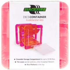 Контейнер для кубиков Blackfire Fluorescent Red