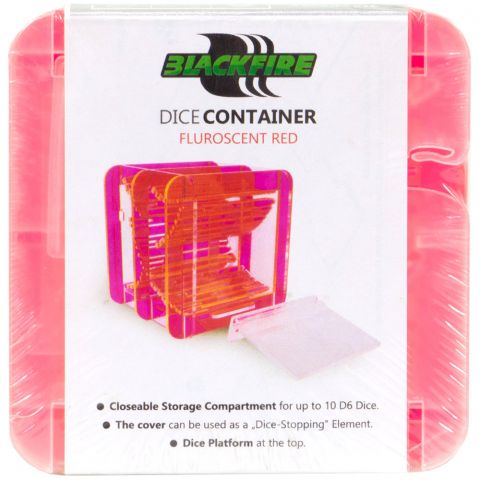 Контейнер для кубиков Blackfire Fluorescent Red