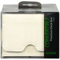 Коробочка для карт Blackfire Convertible Premium Deck Box Single Horizontal Standard (белая, 90 мм, 100+ карт)