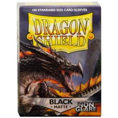 Протекторы Dragon Shield Non-Glare (100 шт., 63х88 мм): матовые чёрные