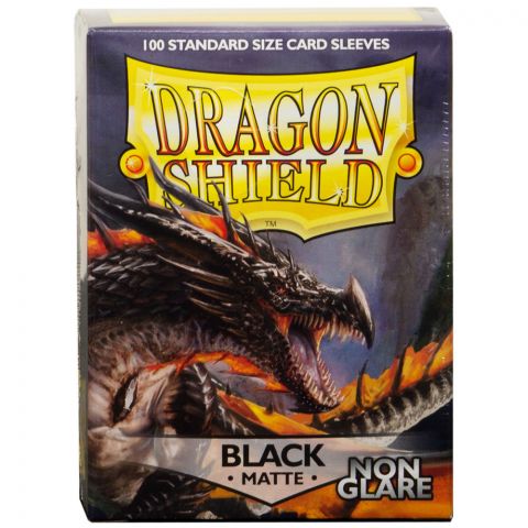 Протекторы Dragon Shield Non-Glare (100 шт., 63х88 мм): матовые чёрные
