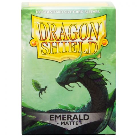 Протекторы Dragon Shield (100 шт., 63х88 мм): матовые изумрудные