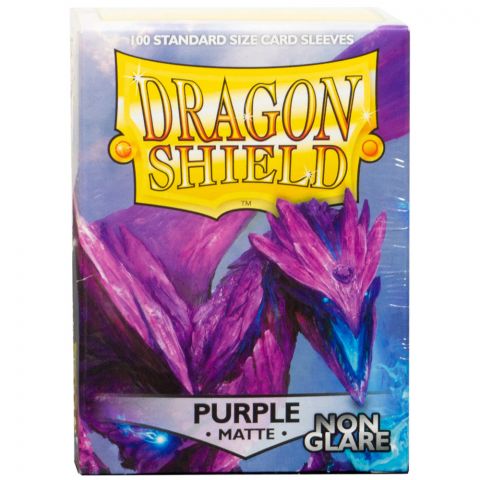 Протекторы Dragon Shield Non-Glare (100 шт., 63х88 мм): матовые сиреневые