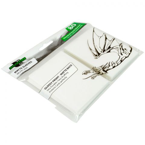 Протекторы Blackfire Matte Sleeves белые (80 шт., 66x91 мм)