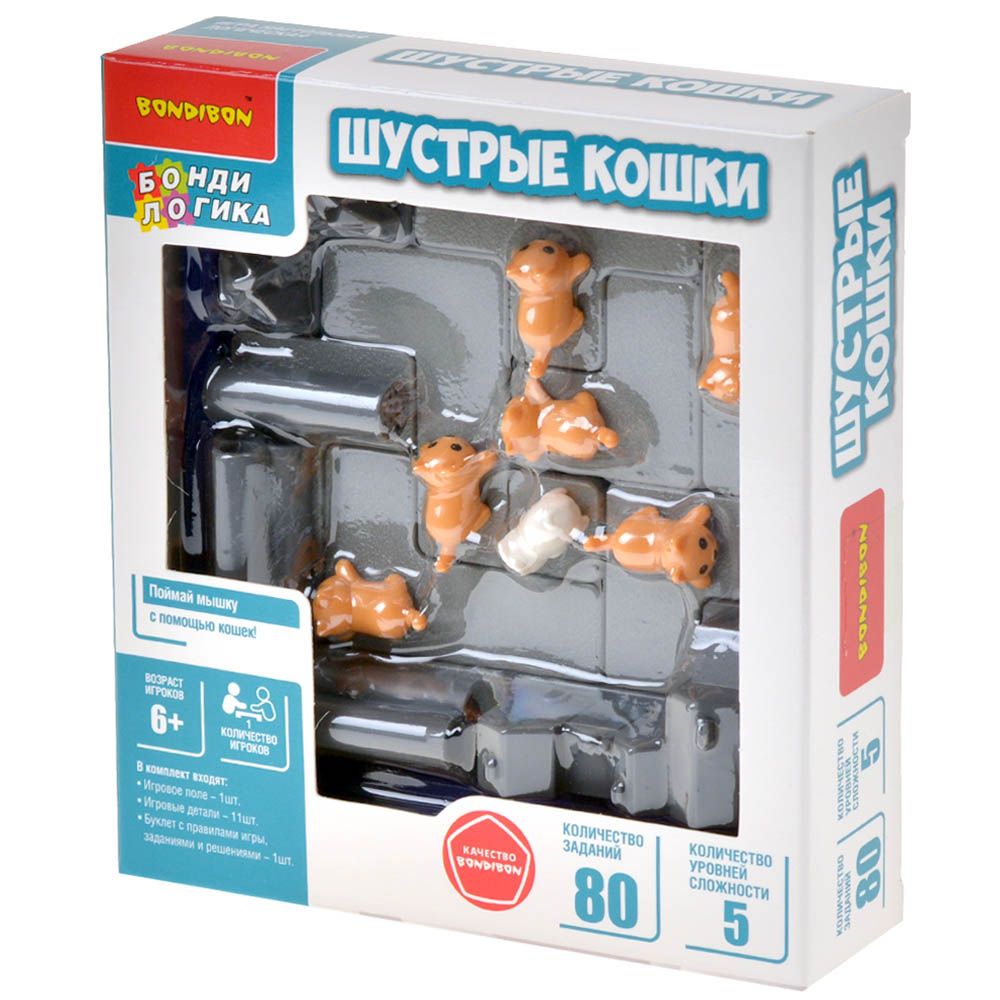 Настольная игра Бондибон Шустрые кошки ВВ5907 - фото 1