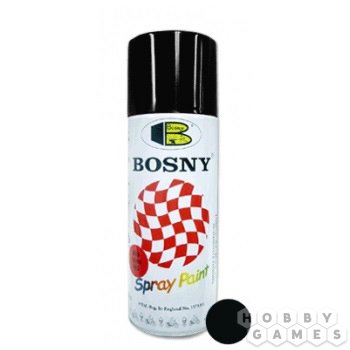 Краска-спрей Bosny - черная глянцевая