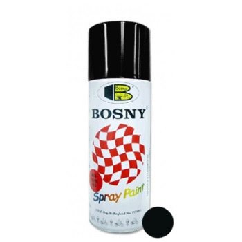 Краска-спрей Bosny - черная глянцевая