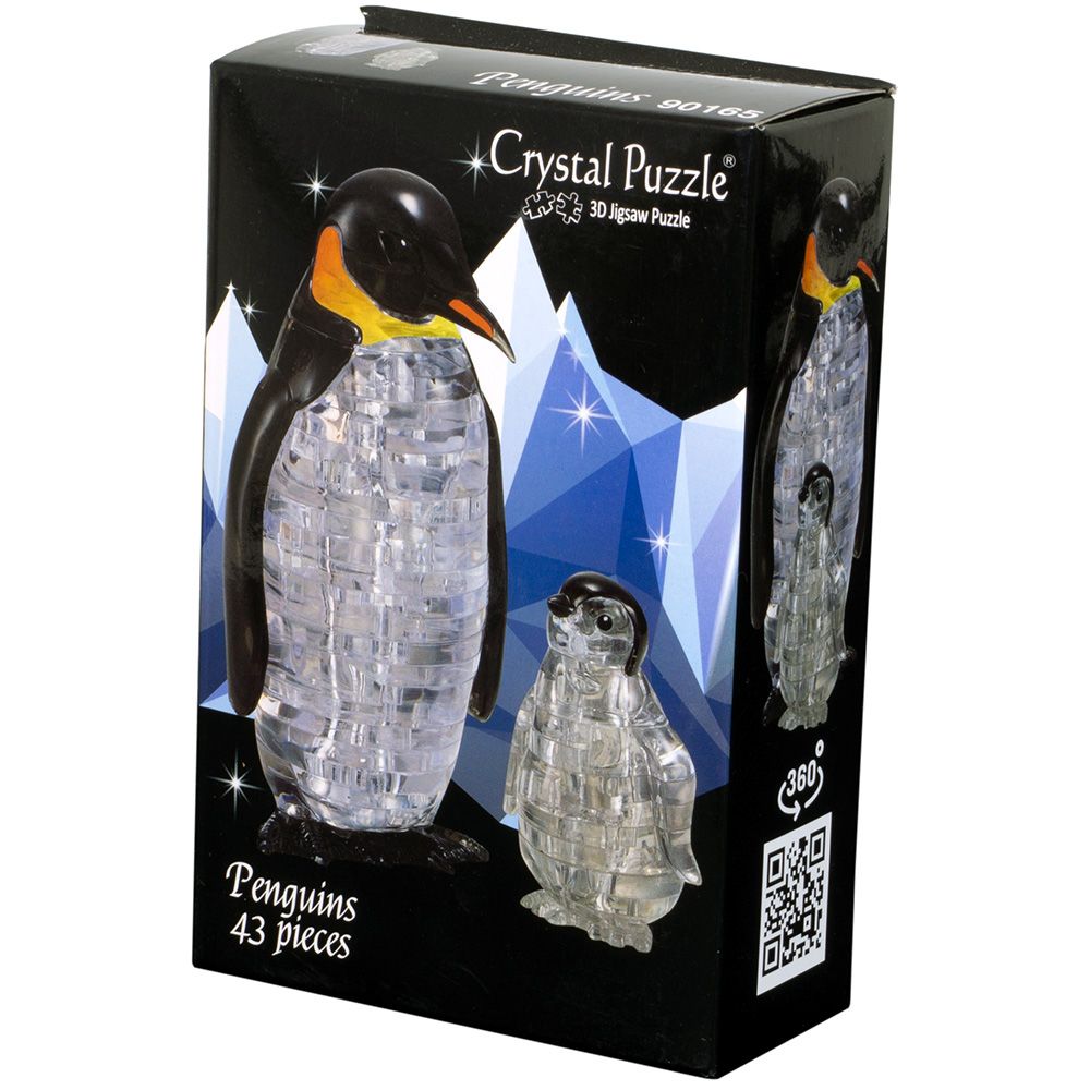 Прозрачный 3D-пазл "Пингвины"