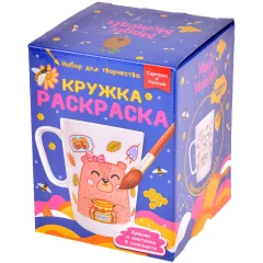 Кружка-раскраска "Мишка с медом"