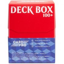 Пластиковая коробочка Card-Pro (красная, 73 мм, 100+ карт)