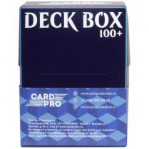 Пластиковая коробочка Card-Pro (синяя, 73 мм, 100+ карт)