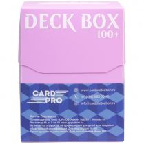 Пластиковая коробочка Card-Pro (розовая, 73 мм, 100+ карт)