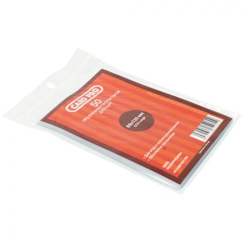 Протекторы Card-Pro CCG Large прозрачные (50 шт., 89x130 мм)