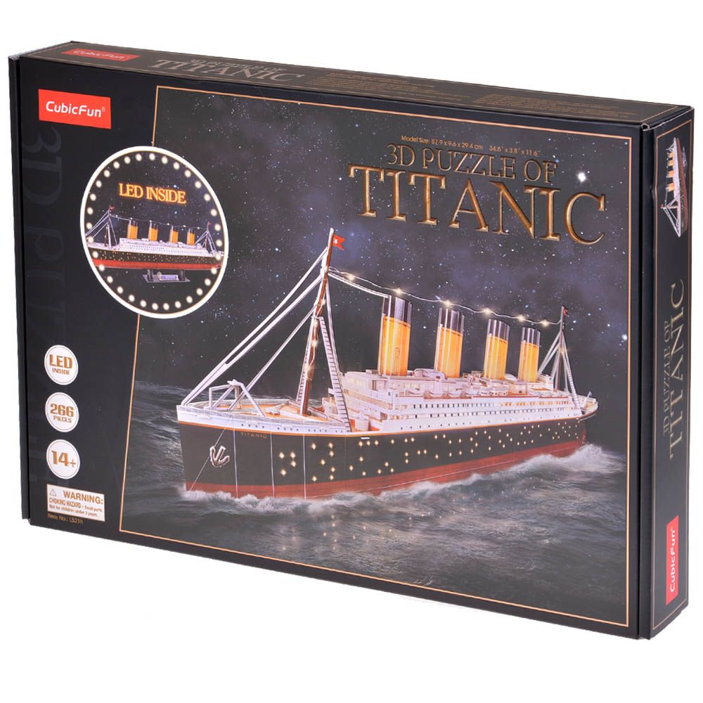 CubicFun 3D-пазл "Титаник" (с LED-подсветкой) L521h