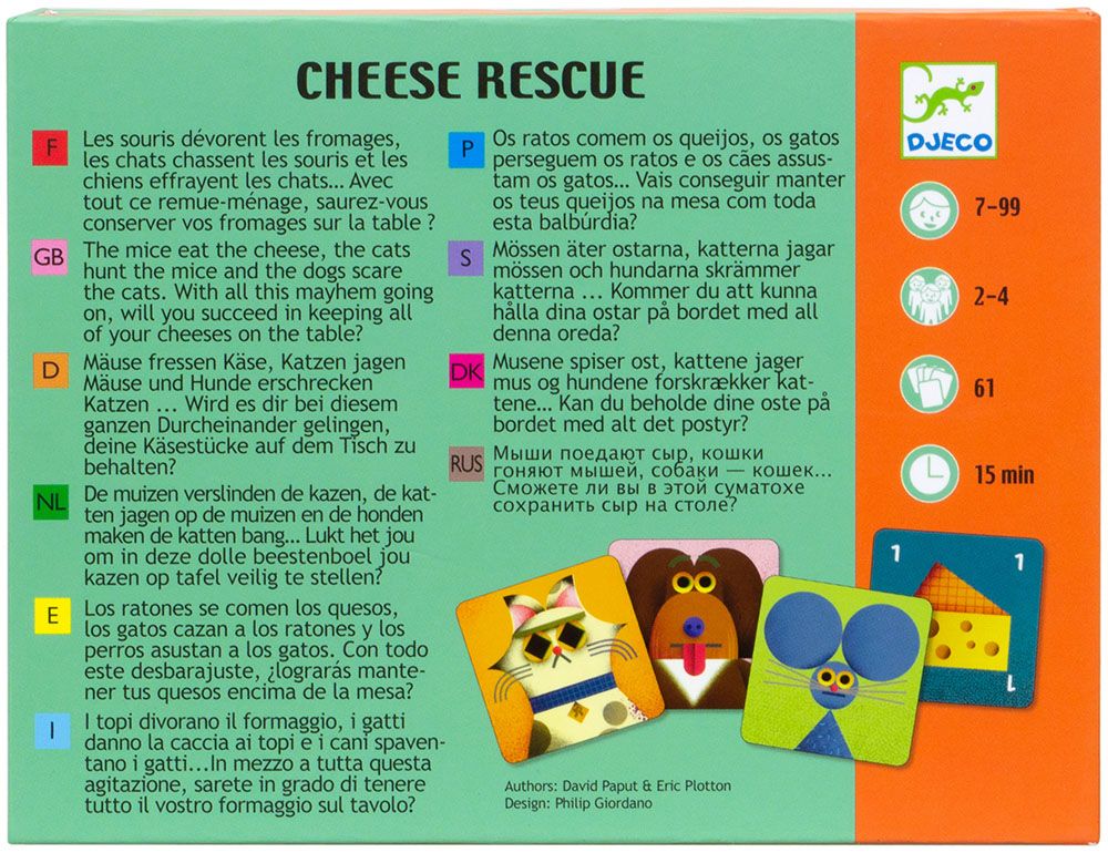 Настольная игра Djeco Sarl Cheese Rescue 05149 - фото 3