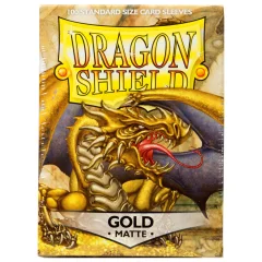 Протекторы Dragon Shield (100 шт., 63х88 мм): золотые матовые