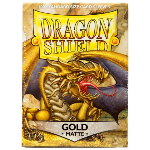 Протекторы Dragon Shield (100 шт., 63х88 мм): золотые матовые
