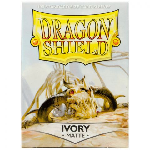 Протекторы Dragon Shield (100 шт., 63х88 мм): костяные матовые