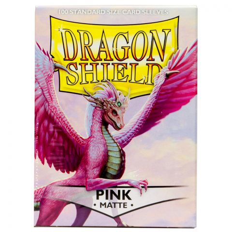 Протекторы Dragon Shield (100 шт., 63х88 мм): розовые матовые