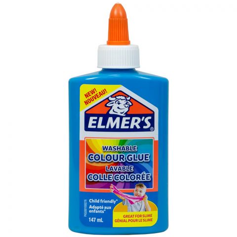 Клей Elmers Colour для слаймов: голубой матовый