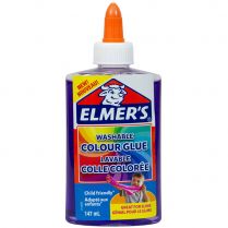 Клей Elmers Clear для слаймов: фиолетовый полупрозрачный