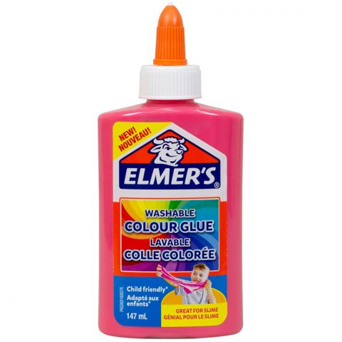 Клей Elmers Colour для слаймов: розовый матовый