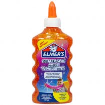 Клей Elmers Glitter для слаймов: оранжевый