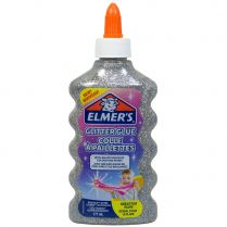 Клей Elmers Glitter для слаймов: серебристый