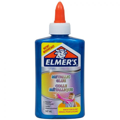 Клей Elmers Metallic для слаймов: голубой