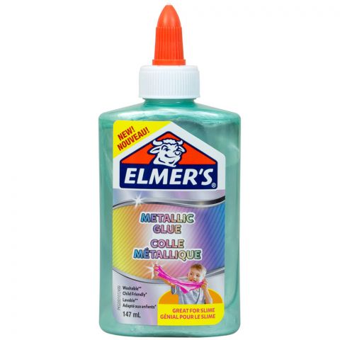 Клей Elmers Metallic для слаймов: бирюзовый