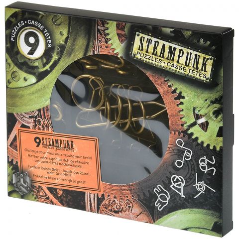 Набор из 9 головоломок Steampunk Puzzles (красный)