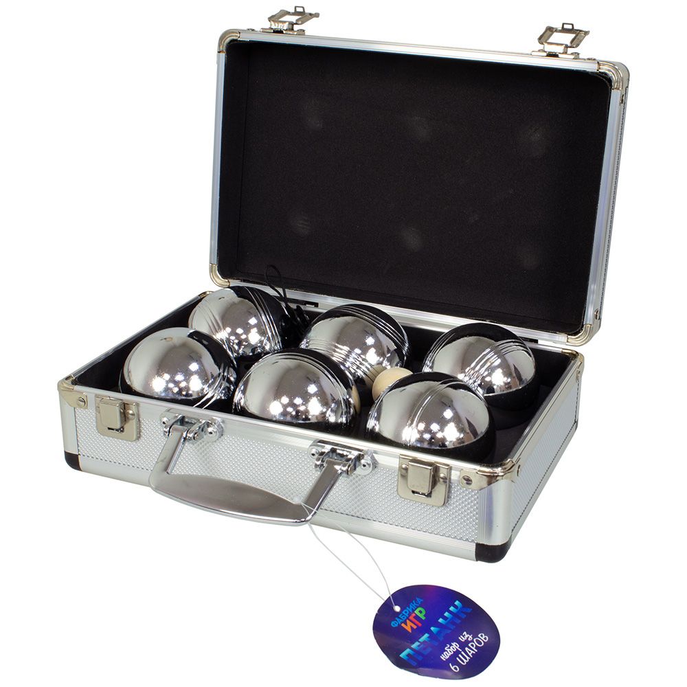 Игрушка Фабрика игр Спортивная игра "Петанк", 6 шаров в алюминиевом кейсе CPPET6AL