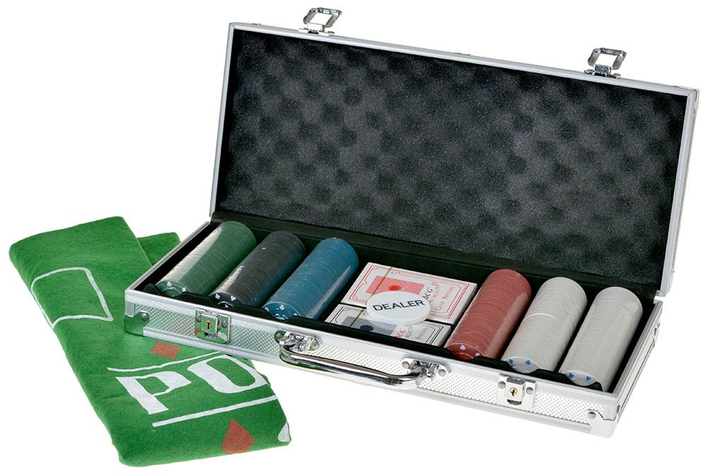 Набор Фабрика игр Фабрика Покера: Набор из 300 фишек для покера с номиналом в алюминиевом кейсе pokfp300f4g - фото 4