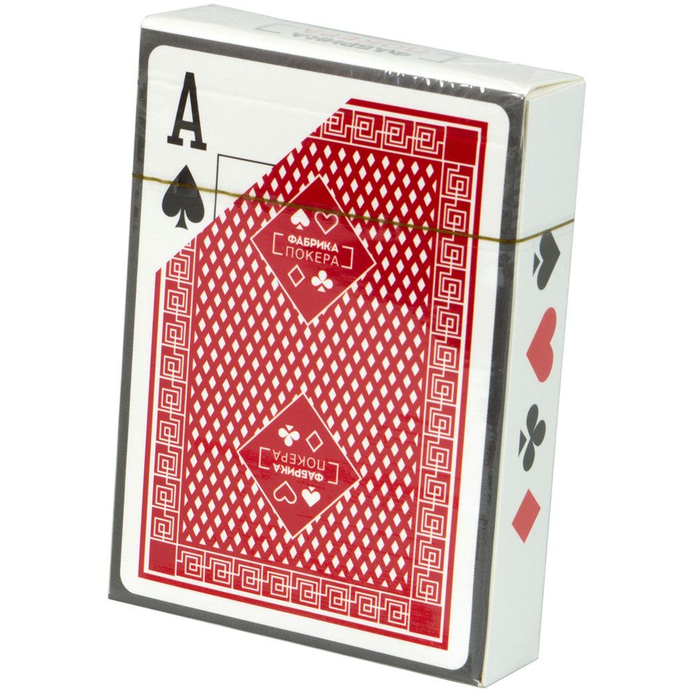 Фабрика игр Карты для покера (пластиковые, с увеличенным индексом) 004pf