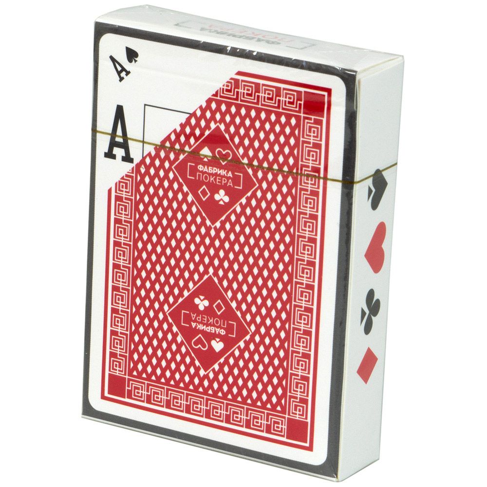 Фабрика игр Карты для покера (пластиковые, с двойным индексом) 005pf Карты для покера (пластиковые, с двойным индексом) - фото 1
