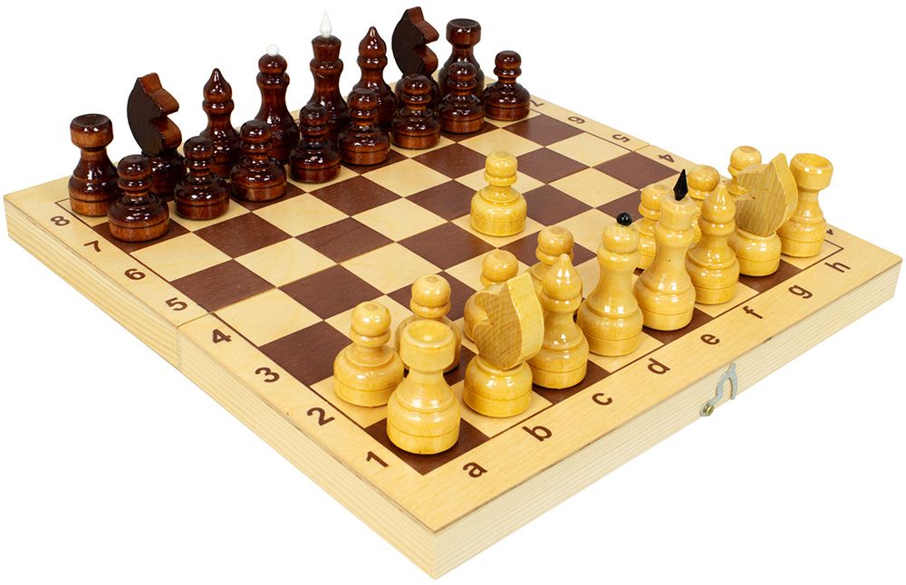 Фабрика игр Шахматы обиходные в доске (290x145x20) Ш-1 Шахматы обиходные в доске (290x145x20) - фото 2