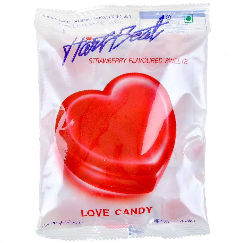 Конфета карамельная Hartbeat Love Candy: клубника - фото 1