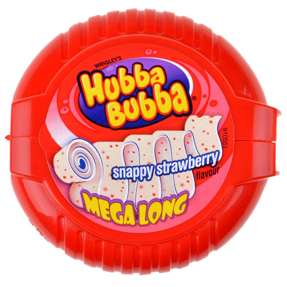 Wrigley Жевательная резинка Hubba Bubba Mega Long: Strawberry AmGum094