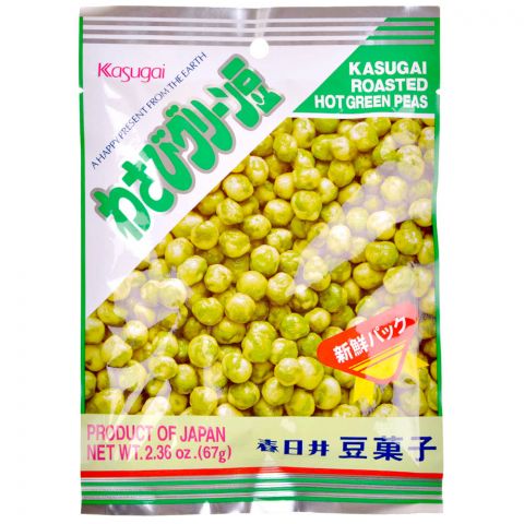 Хрустящий зеленый горошек Kasugai со вкусом васаби