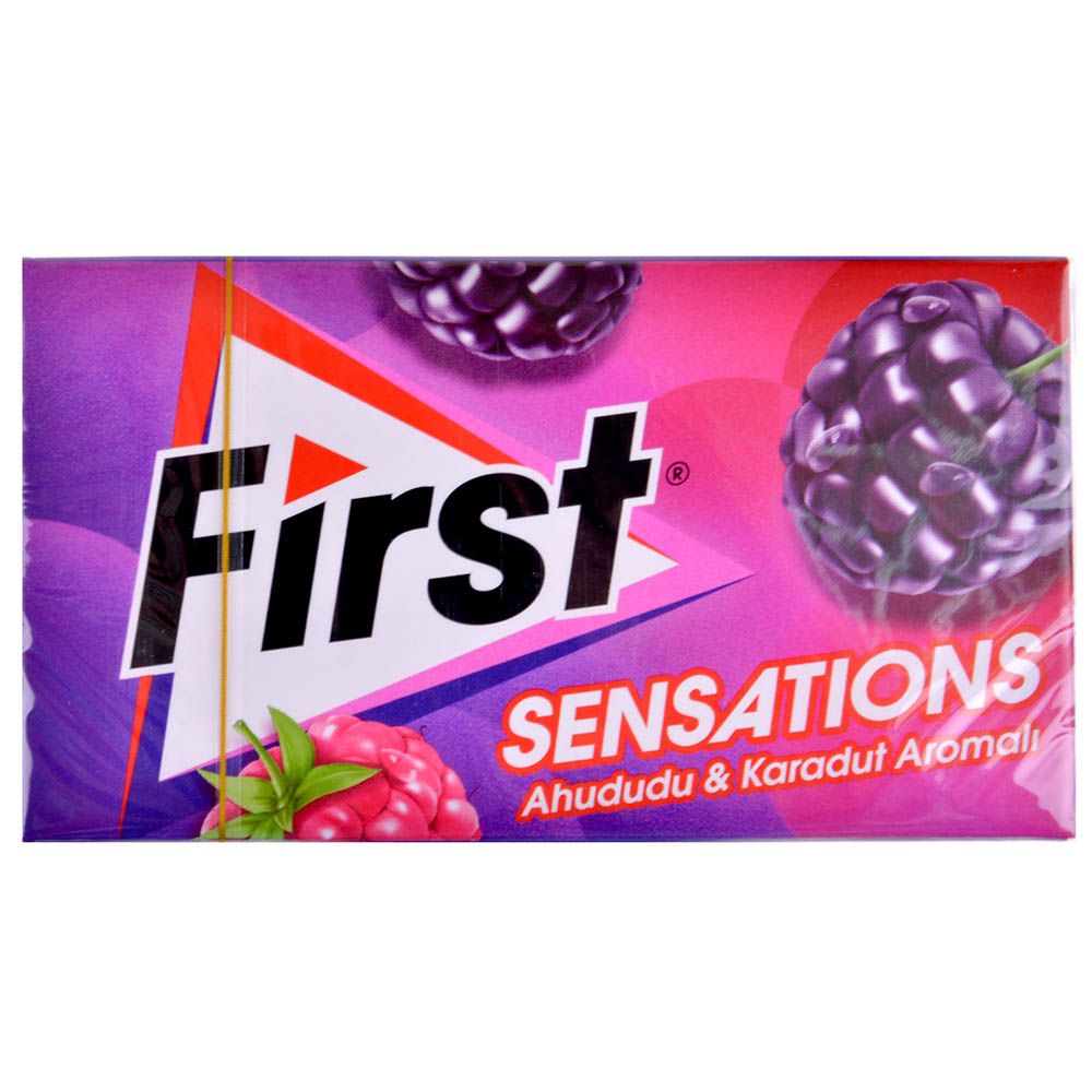 

Жевательная резинка First Sensations: малина и черная шелковица