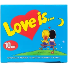 Жевательная резинка Love is: банан-клубника