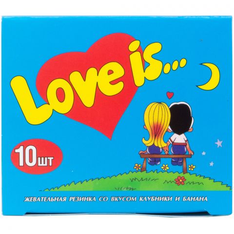 Жевательная резинка Love is: банан-клубника